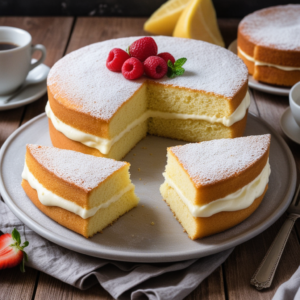 Fluffy-Vanilla-Sponge-Cake-A-Simple-and-Delicious-Classic