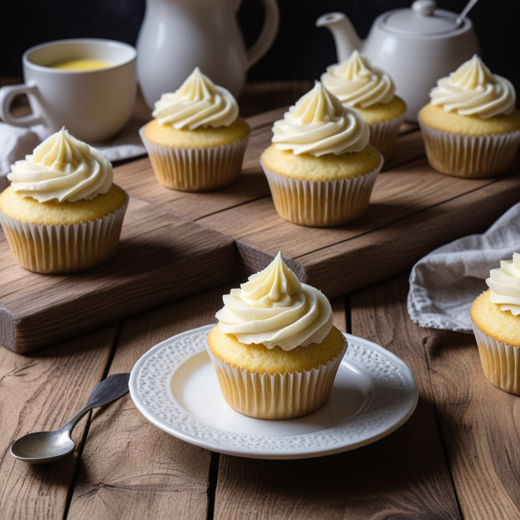 Quick and Delicious Vanilla Cupcakes with Buttercream Topping