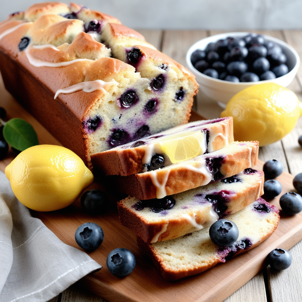 Zesty Lemon Blueberry Bread: A Burst of Sweetness in Every Bite